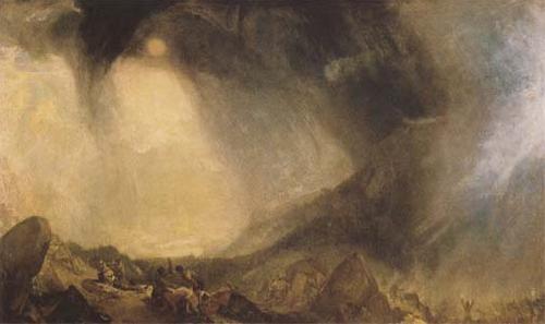 J.M.W. Turner Snow Storm Hannibal and his Army crossing the Alps (mk09) oil painting picture